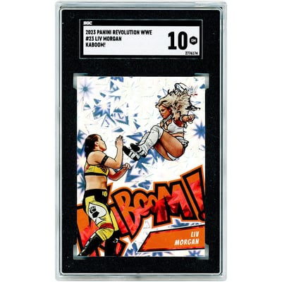 Liv Morgan WWE 2023 Panini Revolution Kaboom! Case Hit #23 SGC Authenticated 10 Card