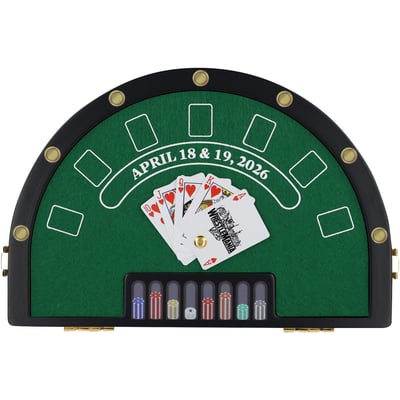 Liv Morgan WWE Autographed WrestleMania 42 Poker Table Mini Title - Limited Edition #1/25