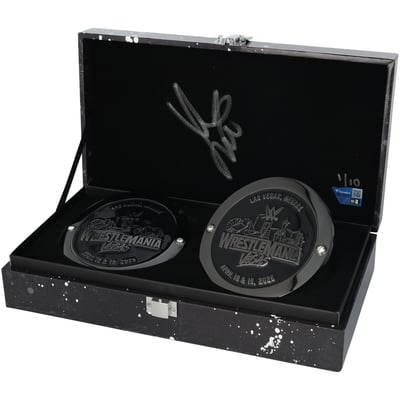 Liv Morgan WWE Autographed WrestleMania 42 Side Plate Set In Gift Box - Limited Edition #1/10