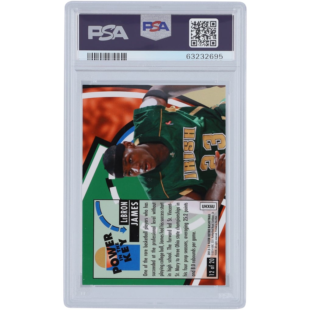 St. Vincent-St. Mary Irish LeBron James 2013 Fleer Retro Power in 