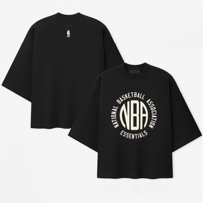NBA Fear of God Merch T-Shirt - Black
