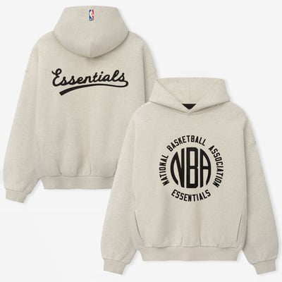 NBA Fear of God 90s Relaxed Hoodie - Cream