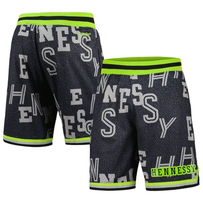 NBA x Hennessy Mitchell & Ness Neon Concrete Game Day Shorts - Black