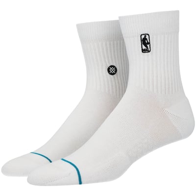 NBA Stance Logoman Quarter-Length Socks - White