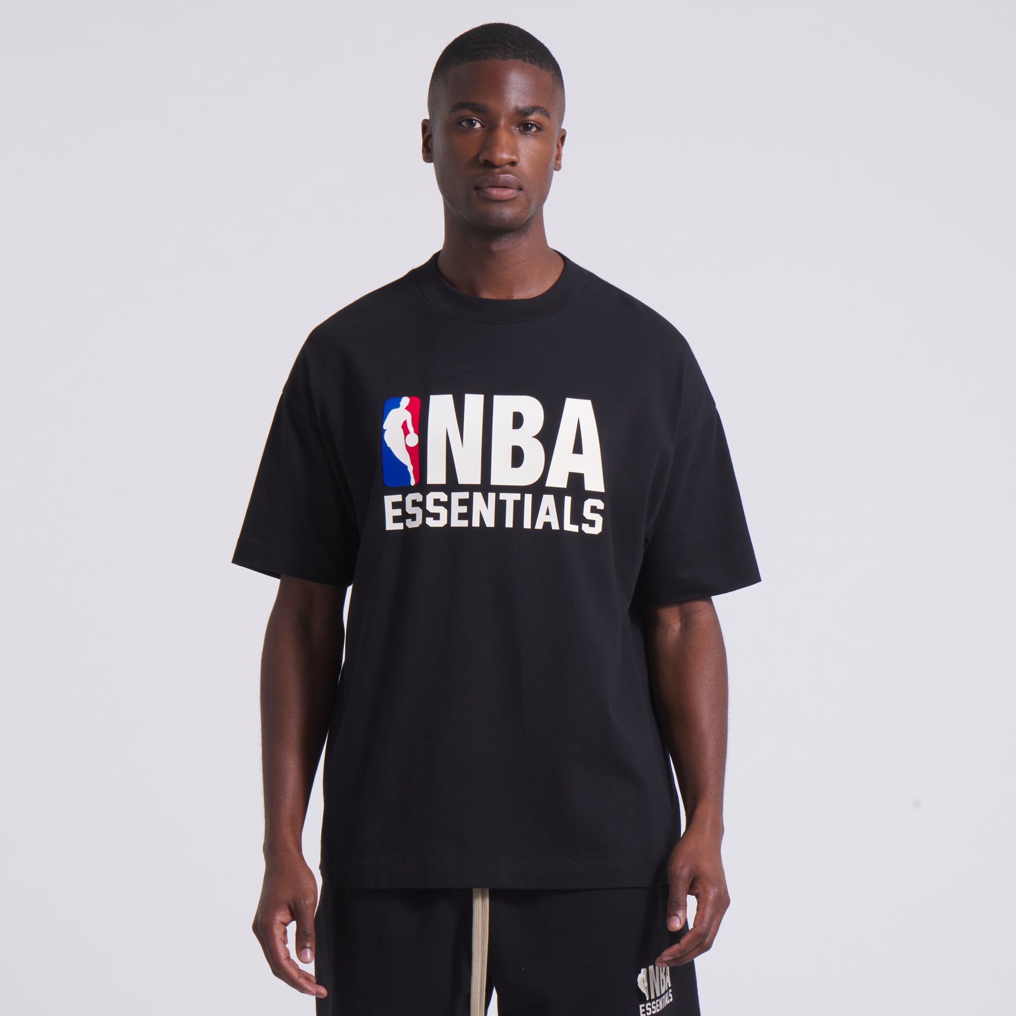 Unisex Fear of God Black NBA x ESSENTIALS T-Shirt