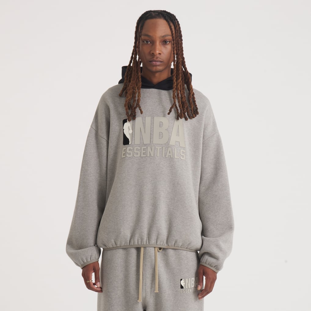 Fear of God Unisex NBA x ESSENTIALS Pullover Hoodie - Gray