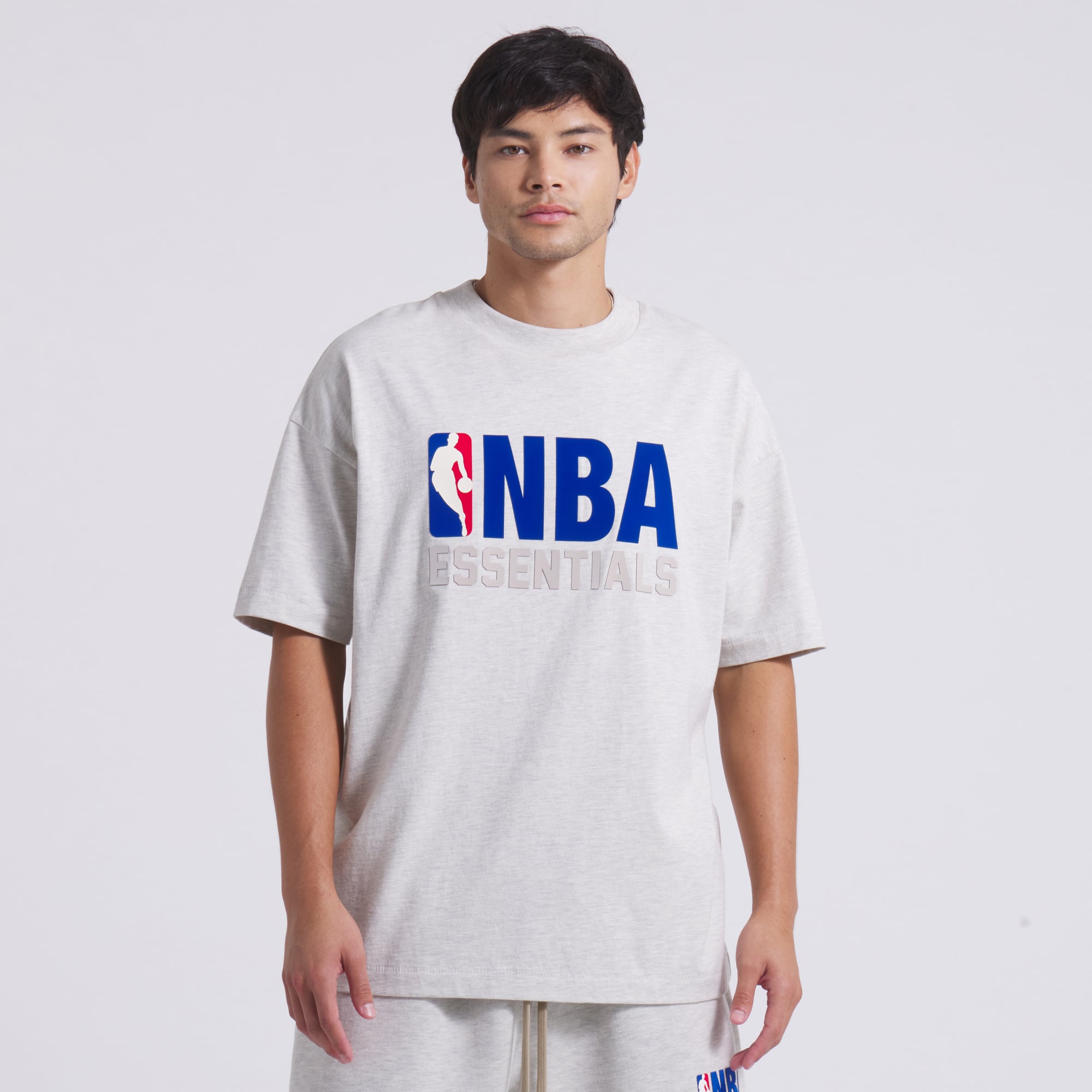 Fear of God Unisex NBA x ESSENTIALS T-Shirt - Heather Gray