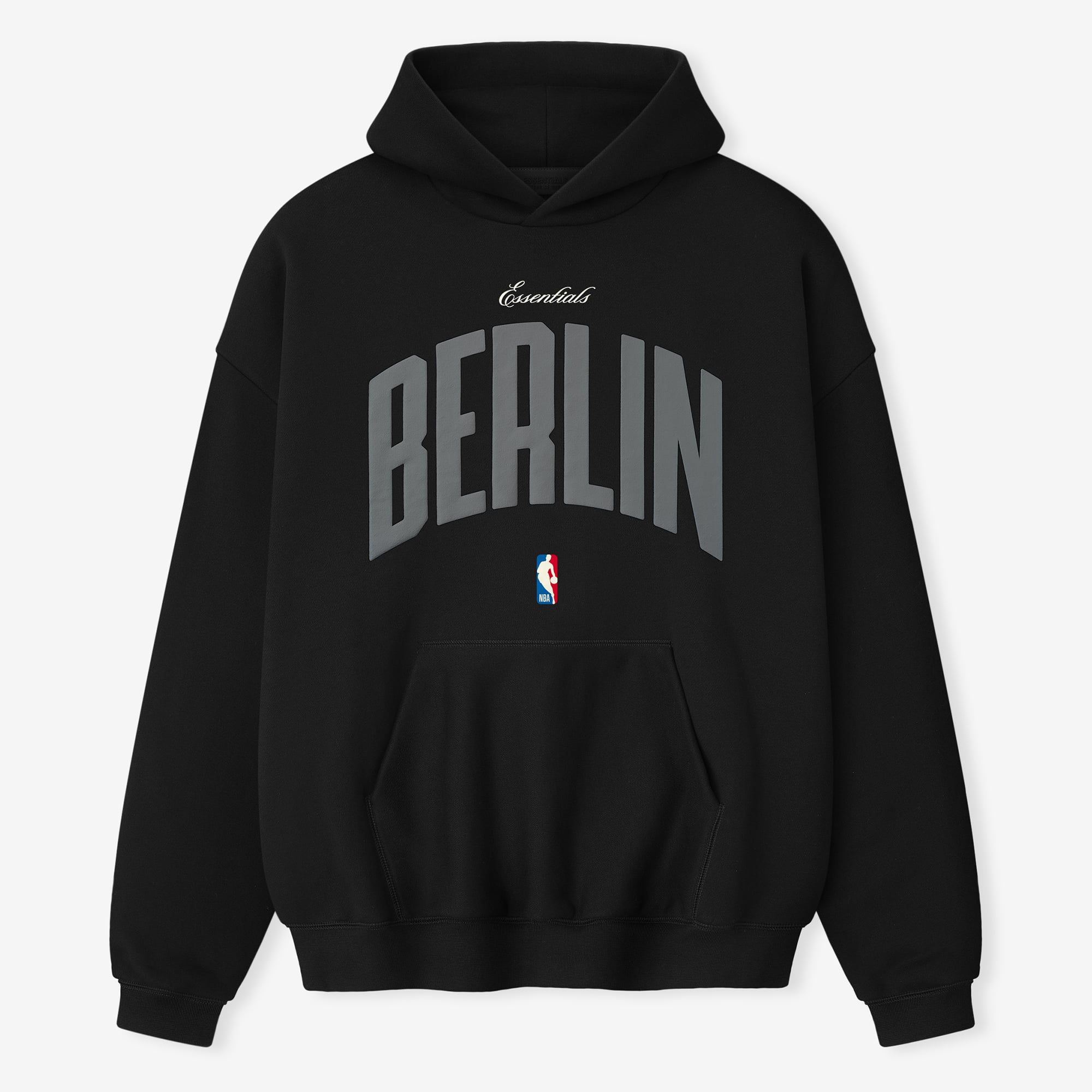 Unisex Fear of God x NBA Black Berlin Game 90s Hoodie
