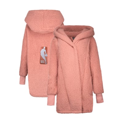 NBA The Best Lounger In The World By Jill Martin Unisex Breast Cancer Awareness Oversized Front Button Lounger - Pink