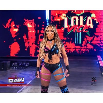 Lola Vice WWE Unsigned Fanatics Authentic Monday Night RAW Debut Entrance Photograph