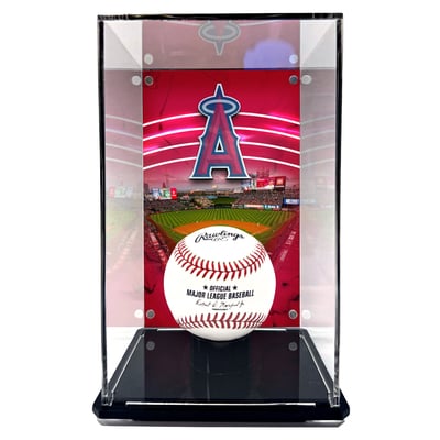  Los Angeles Angels Fanatics Authentic Tall Baseball Display Case with Image