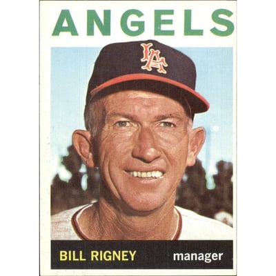 1964 Topps #383 Bill Rigney MG
