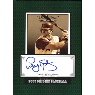 2005 Origins Old Judge Autographs #CK Casey Kotchman T3