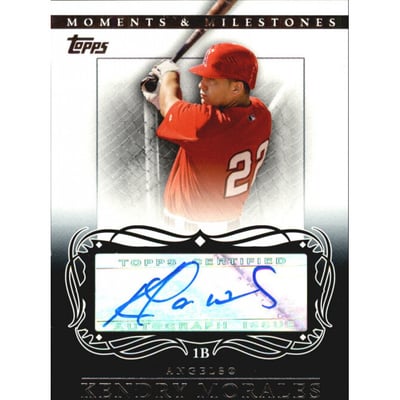 2007 Topps Moments and Milestones Milestone Autographs #KM Kendry Morales B