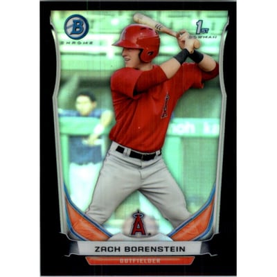 2014 Bowman Chrome Prospects Black Refractors #BCP10 Zach Borenstein