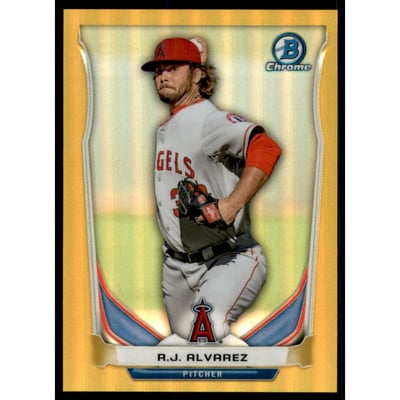 2014 Bowman Chrome Prospects Series 2 Gold Refractors #BCP21 R.J. Alvarez