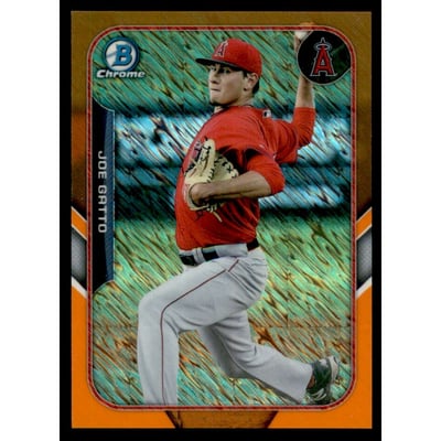 2015 Bowman Chrome Farm's Finest Minis Orange Shimmer Refractors #FFMJGA Joe Gatto