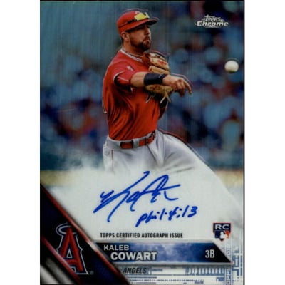 2016 Topps Chrome Rookie Autographs Refractors #RAKC Kaleb Cowart
