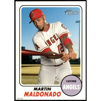 2017 Topps Heritage 5x7 #662 Martin Maldonado