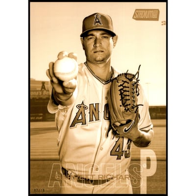 2018 Stadium Club 5x7 Gold #19 Garrett Richards