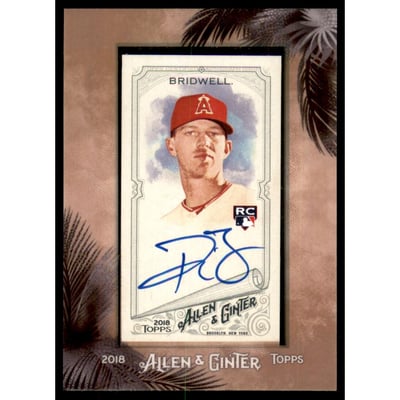 2018 Topps Allen and Ginter Framed Mini Autographs #MAPB Parker Bridwell