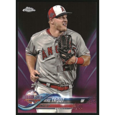 2018 Topps Chrome Update Pink Refractors #HMT69 Mike Trout