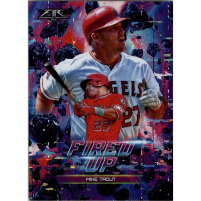 2018 Topps Fire Fired Up #F1 Mike Trout