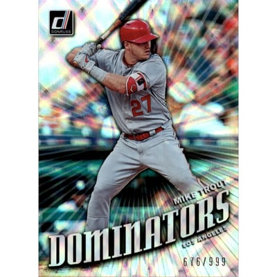 2019 Donruss Dominators #1 Mike Trout