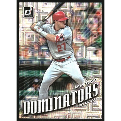 2019 Donruss Dominators Vector #1 Mike Trout