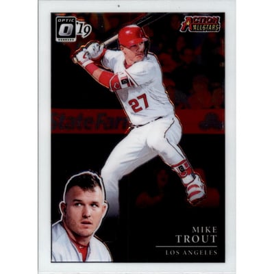 2019 Donruss Optic Action All-Stars Holo #3 Mike Trout
