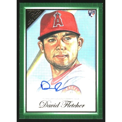 2019 Topps Gallery Autographs Green #118 David Fletcher