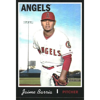 2019 Topps Heritage Black Border #173 Jaime Barria