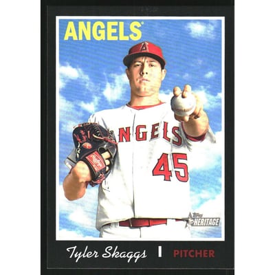 2019 Topps Heritage Black Border #326 Tyler Skaggs