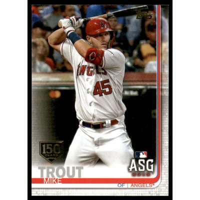 2019 Topps Update 150th Anniversary #US146 Mike Trout AS