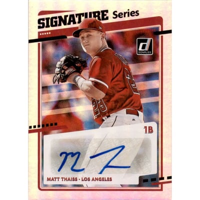 2020 Donruss Signature Series #46 Matt Thaiss