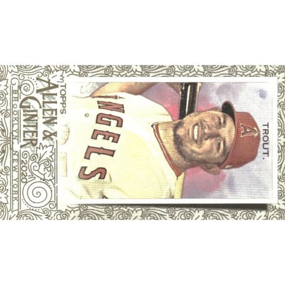 2020 Topps Allen and Ginter Mini Gold Border #85 Mike Trout