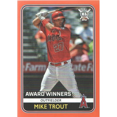 2020 Topps Big League Orange #283 Mike Trout AW