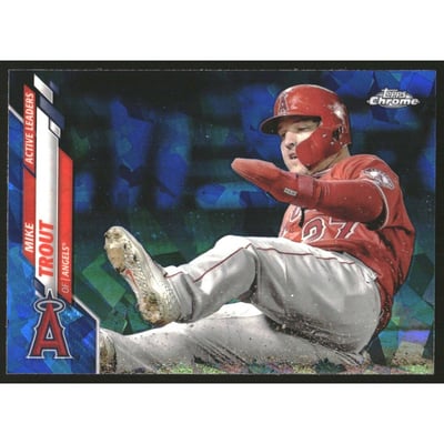 2020 Topps Chrome Update Sapphire #U119 Mike Trout