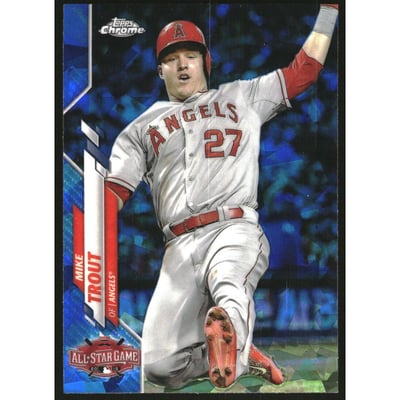 2020 Topps Chrome Update Sapphire #U4 Mike Trout AS