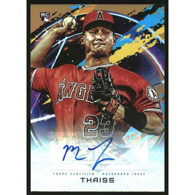 2020 Topps Fire Autographs Orange #FAMTH Matt Thaiss