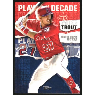 2020 Topps Player of the Decade Mike Trout Blue #MT18 Mike Trout
