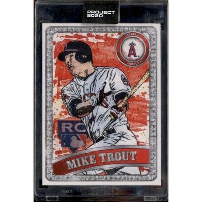 2020 Topps Project 2020 #100 Mike Trout/74862*/Blake Jamieson/w/Ben Baller