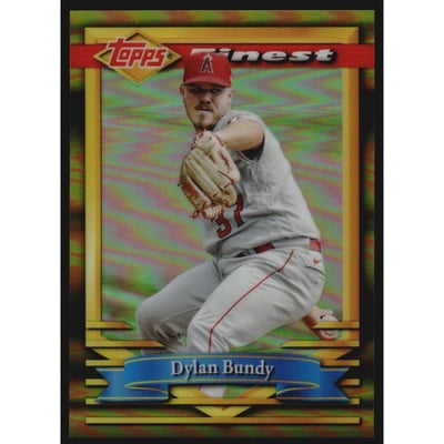 2021 Finest Flashbacks Gold Refractors #67 Dylan Bundy