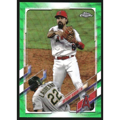 2021 Topps Chrome Green Wave Refractors #58 Anthony Rendon