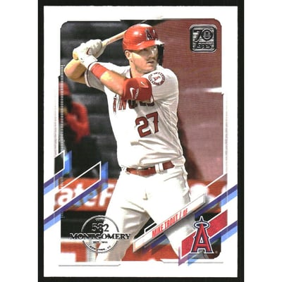 2021 Topps Factory Set 582 Montgomery Club #27 Mike Trout