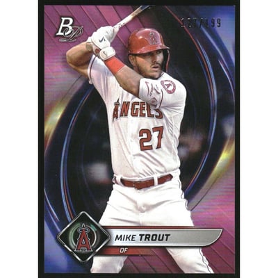 2022 Bowman Platinum Pink #90 Mike Trout