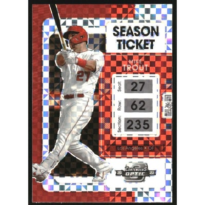 2022 Panini Chronicles Contenders Optic Building Blocks #5 Mike Trout