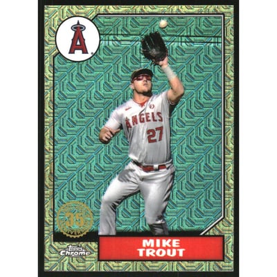 2022 Topps '87 Topps Silver Pack Chrome #T87C50 Mike Trout