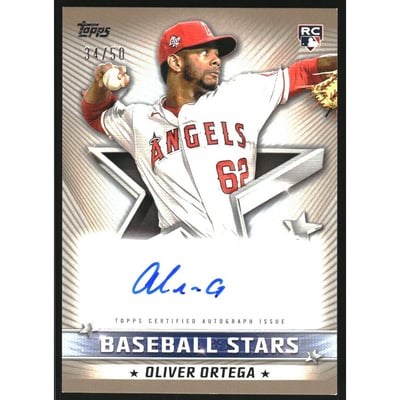 2022 Topps Baseball Stars Autographs Gold #BSAOO Oliver Ortega S2