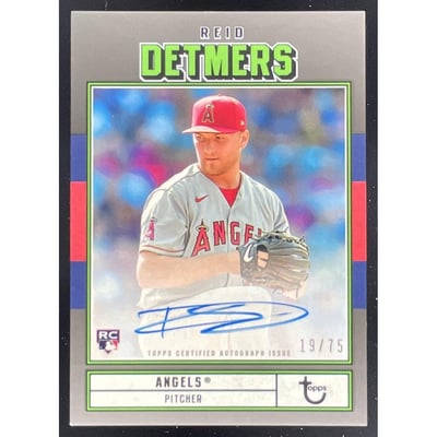 2022 Topps Brooklyn Collection Autographs Black #AC-RD Reid Detmers RC Auto /75